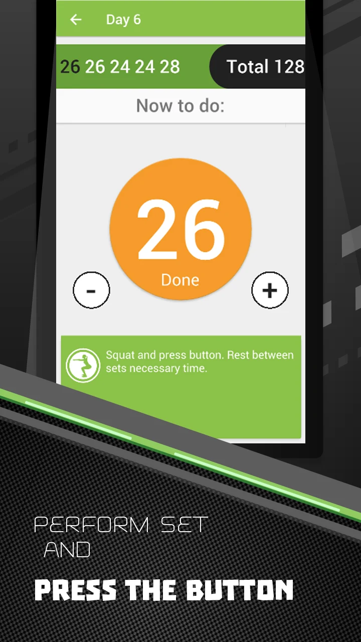 300 Squats workout BeStronger screenshot